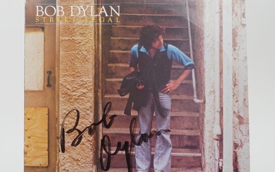 Bob Dylan, American, b.1941 Street - Legal, 1978 Vinyl record and card sleeve, manufactured by Columbia records, bearing the artist's signature in pen, 31.5 x 31.5 cm Provenance: By repute, acquired at Sotheby's in the 1980s