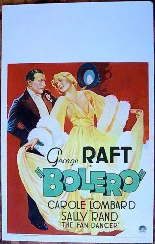 Bolero - George Raft (1934) US Window Card Movie Poster