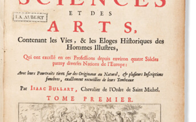 Bullart, Isaac (1599-1672) Academie des Sciences et des Arts, Contenant les Vies &...