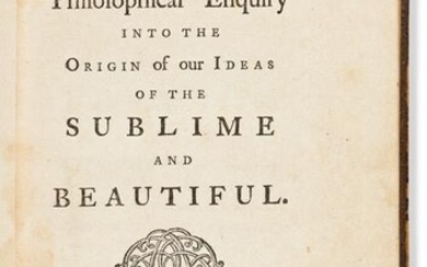 Burke, Edmund (1729-1797) A Philosophical Enquiry into