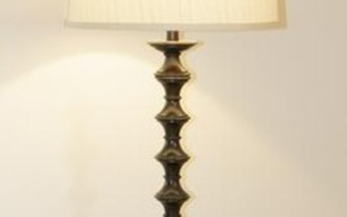 CARVED WOODEN FLOOR LAMP