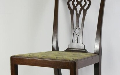 CIRCA 1800's CHIPPENDALE SIDE CHAIR