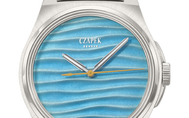 CZAPEK. A RARE AND VIBRANT STAINLESS STEEL LIMITED EDITION AUTOMATIC...