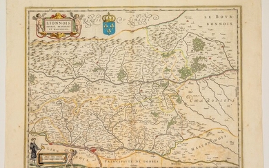 Carte XVIIIe du LYONNAIS, FOREST, BEAUJOLAIS... - Lot 24 - Vermot et Associés