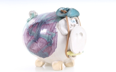 Ceramic Art Studio Piggy Bank