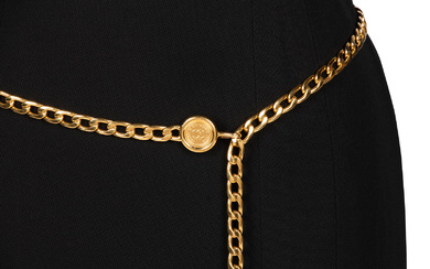 Chanel Logo Medallion Belt, 1990s