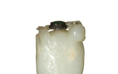 Chinese Jade Fruit-Form Snuff Bottle, 18-19th Century