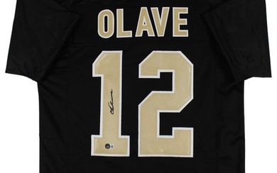 Chris Olave Signed Black Pro Style Jersey Signed On #1 BAS Witnessed