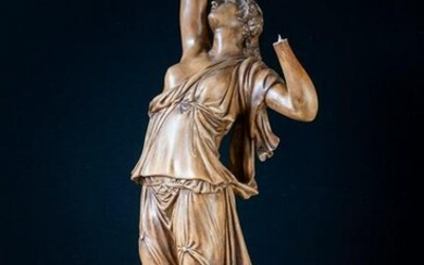 Clodion - statue of female figure with an Eagle
