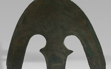 Crescent-shaped axe.