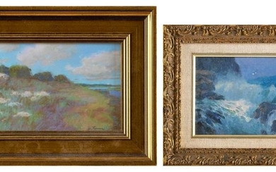 DOUGLAS W. TURNER (Massachusetts, 1941-), Two paintings