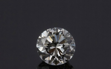 Diamant rond taillé en brillant moderne pesant... - Lot 24 - Chayette & Cheval