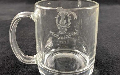Disney Donald Duck Etched Expresso Style Mug By