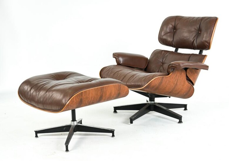 EAMES FOR HERMAN MILLER LOUNGE CHAIR & OTTOMAN