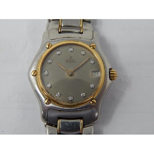 EBEL 1911: Ladies Bi-Metal Wristwatch with 18ct Gold Bezel &...