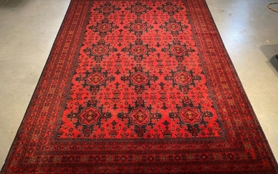 EXQUISITE AFGHAN RUG 6'.7"X9'.9"