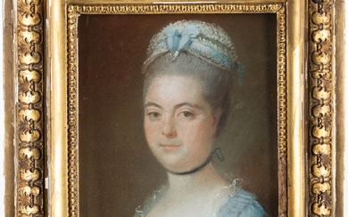 Ecole française de la fin du XVIIIe siècle Portrait de la princesse de Tingry Pastel...