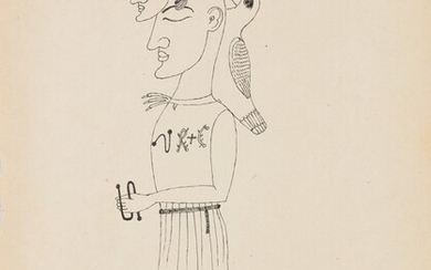 Egyptienne (Variation originale autour du thème de la femme rose-croix) , Victor Brauner