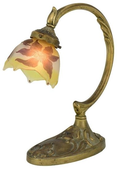 Émile Gallé Cameo Glass Desk Lamp