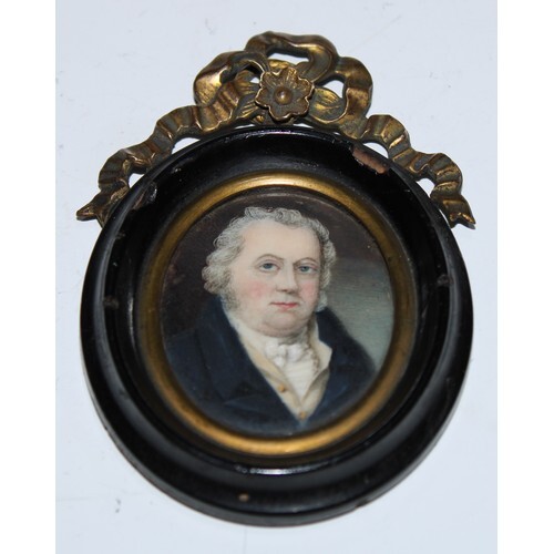English School (18th/early 19th century), portrait of a gent...