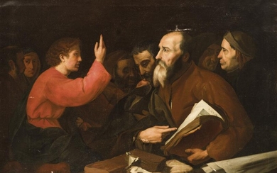 Escuela Italiana S. XVII. Jesús entre doctores