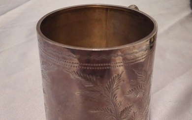 Excellent English sterling silver Tankard