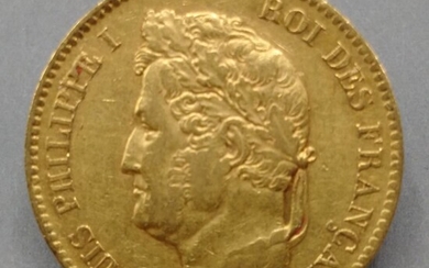 FRANCE Un pièce de 40 francs or - 1834 Toutes les pièces d'or sont conservées...