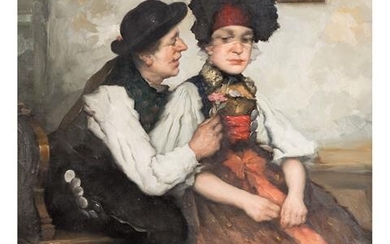 FRANK-KRAUSS, ROBERT (1893-1950) "Paar in Tracht"