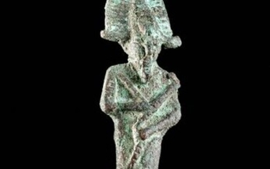 Fine Egyptian Leaded Bronze Osiris Figurine