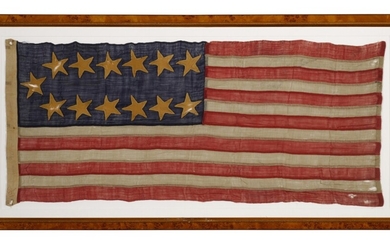 (Flag) — Commemorative Thirteen-Star Flag | Pre-Civil War, Thirteen-Star Flag of the United States, from the collection of Charles Kuralt