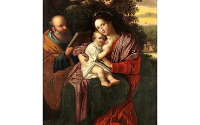 Flämischer Maler des 17. Jahrhunderts, DIE HEILIGE FAMILIE