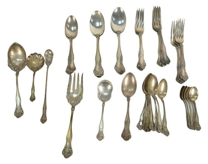 Forty One Piece Sterling Silver Partial Flatware Set
