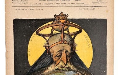 French Anti-Semitic Humoristic Newspaper "The Laugh" - "Rothschild" - Nr....