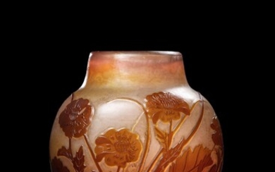 GALLE - Nancy "Anemone Coronaria" Vase... - Lot 24 - Millon
