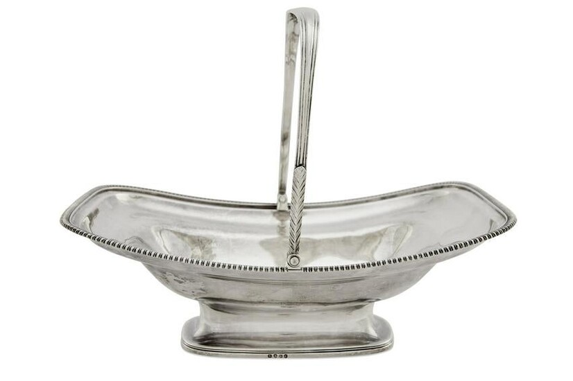 George II silver cake basket, Nutting & Hennell