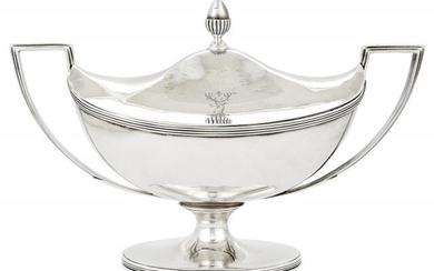 George III Sterling Silver Covered Sauce Tureen