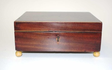 George III flambe mahogany box