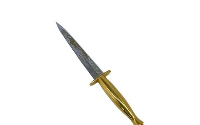 Gilt Bronze & Steel H.G. Long & Co. Honorary Dagger