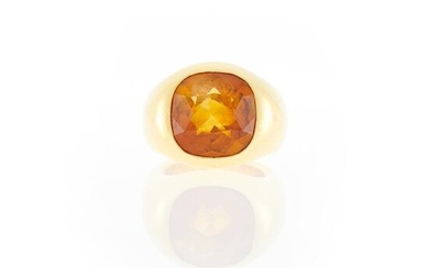 Gold and Citrine Ring