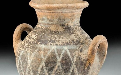 Gorgeous Cypriot Pottery Amphora w/ Painted Motif