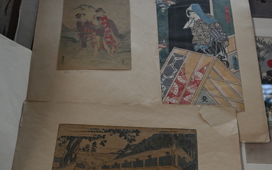Group of Eight Japanese Woodblock Prints
