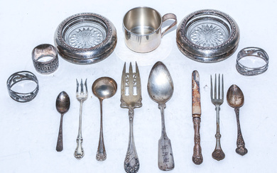 Group of Sterling & Silver Plated Items