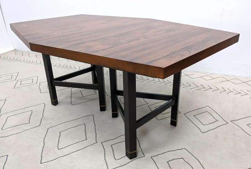 HARVEY PROBBER Rosewood Dining Table. Angled Top with T