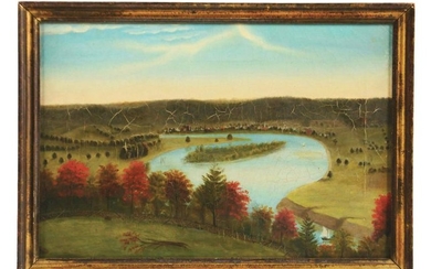 HUDSON VALLEY SCHOOL (MID 19TH CENTURY) VIEW FROM