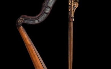 Harpe française XVIIIème en bois sculpté... - Lot 24 - MJV Soudant