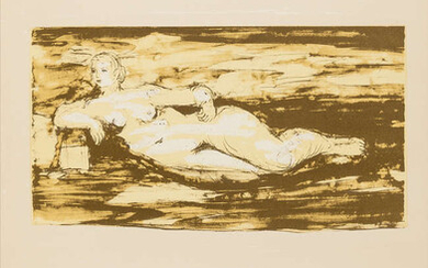 Henry Moore (1898-1986) Femme Allongée (Cramer 322)