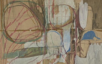 Henry Mundy, British 1919-2019 - Untitled, c.1962-63; gouache and pastel on paper, 54.1 x 74.5 cm (ARR) Provenance: ICA auction; private collection, purchased from the above Note: with thanks to Sam Mundy for his assistance on the cataloguing of...