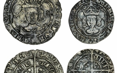 Henry VII (1485-1509), Groat, 1499-1502, Type IIIc; and Halfgroat, Canterbury, King and Archbishop Morton jointly