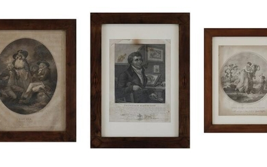 INCISORE DEL XIX SECOLO Group of three engravings