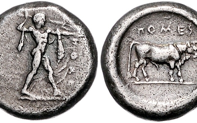 ITALIEN, LUKANIEN / Stadt Poseidonia, AR Stater (480-400 v.Chr.)